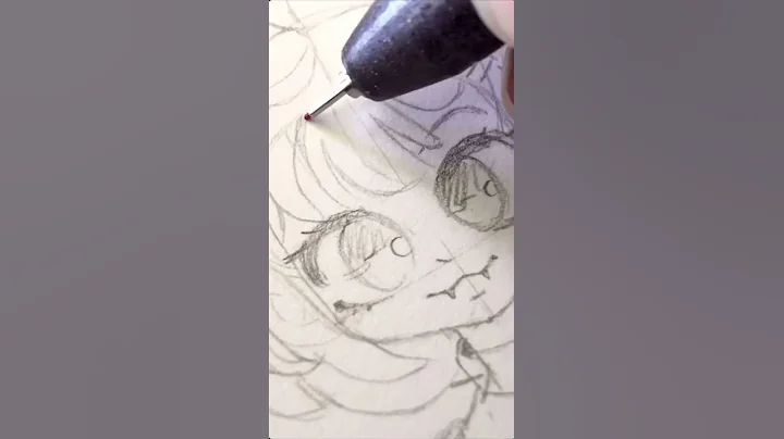 drawing with Copic Liners #Shorts