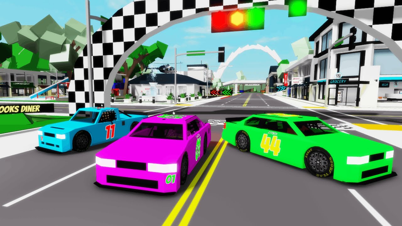NASCAR RACE IN BROOKHAVEN! (Roblox) - YouTube