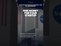 The government is giving startups up to $1.7M — zero equity, zero repayment. #Shorts