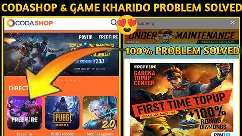 Codashop & Game Kharido Top Up Problem | Game Kharido Maintenance Problem | Codashop Maintenance |