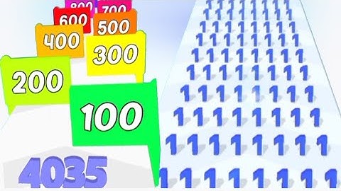 New Record 8 Minutes Satisfying Math Gameplay - Merge Numbers Run Vs Numbers Merge