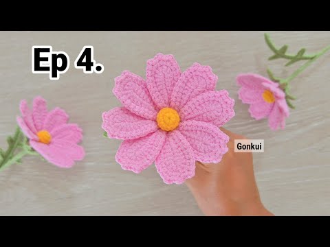 Ep4. Leaves 🌿Crochet Gesang Flower Tutorial step by step