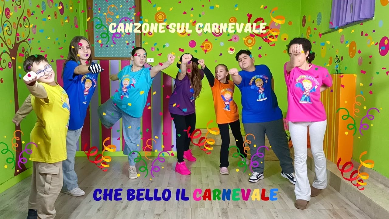 🎭🎶CANZONE SUL CARNEVALE PER BAMBINI DELL'INFANZIA E DELLA PRIMARIA - 