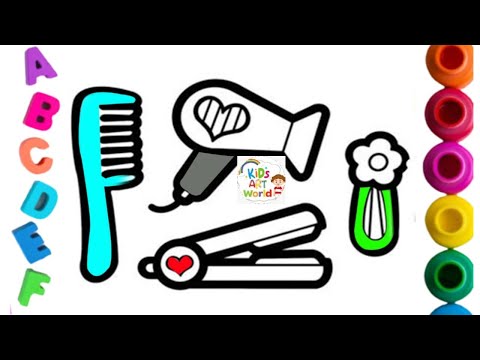 How To Draw Hair Accessories For Kids ? 