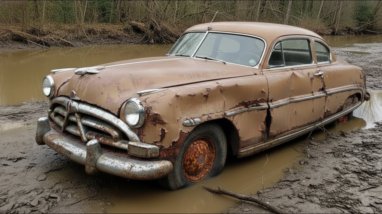 Found ROTTED in Dry Stream: 1951 Hudson Hornet Restoration - New Floors & Engine Rebuild