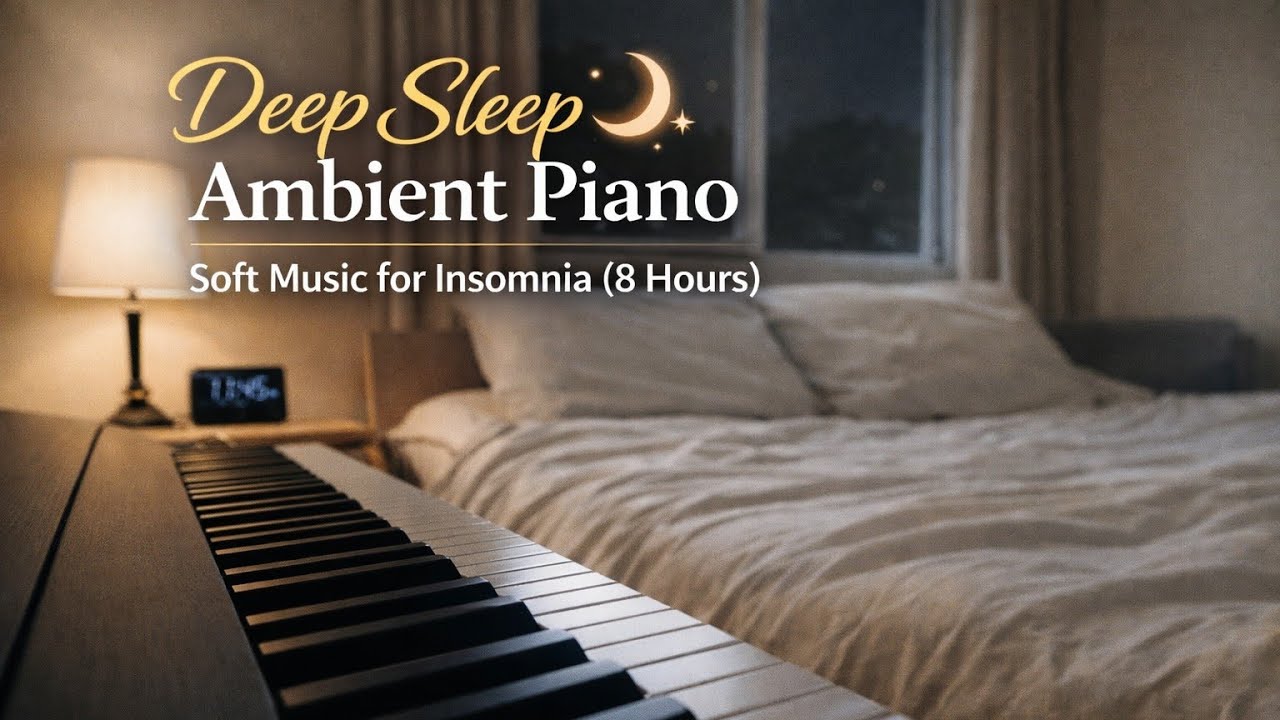 Deep Sleep Ambient Piano – Soft Music for Insomnia (8 Hours)