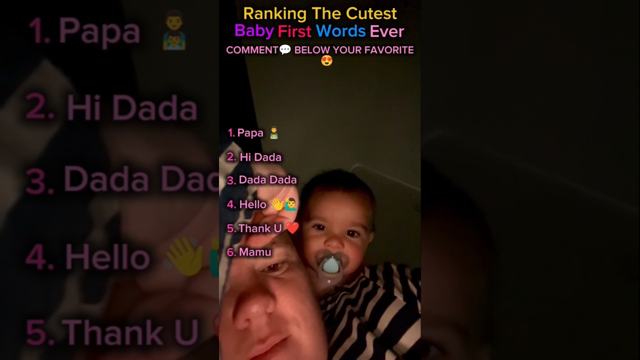 Ranking The Cutest Baby First Words Ever 