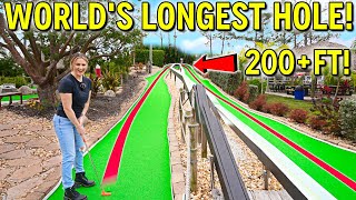 The WORLD'S LONGEST Mini Golf Hole! - Elisha's BEST GAME EVER! screenshot 5