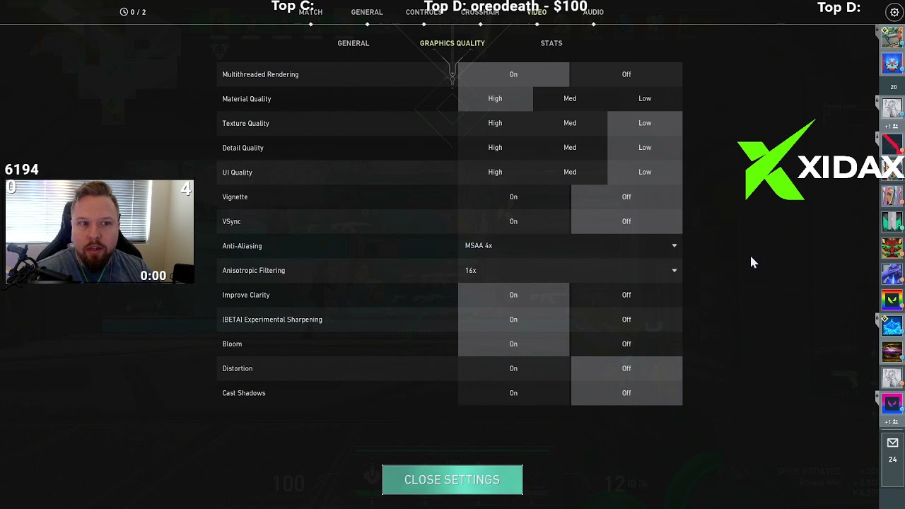 Jasonr video settings