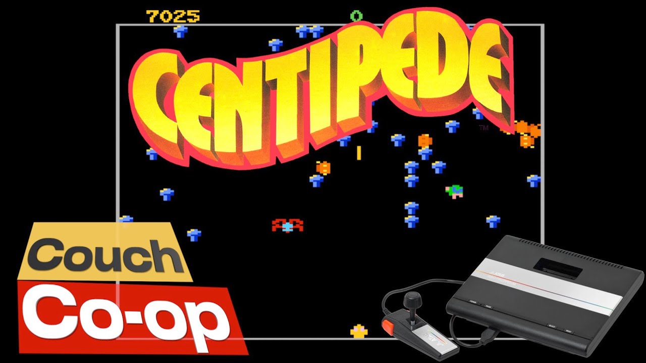 Centipede | 2 Player Co-op | Atari 7800 | Analogue NT Mini Core 1080p 60fps