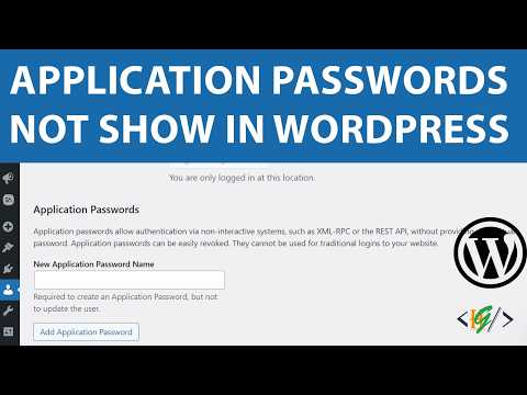 How to Fix Application Passwords not Showing in User Profile in WordPress