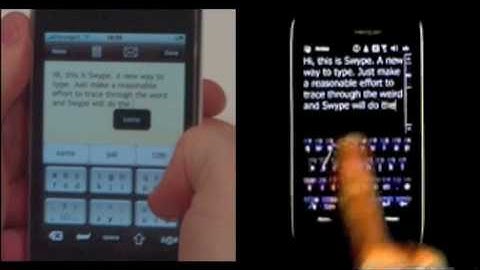Tikinotes vs. Swype: Tikinotes is faster!