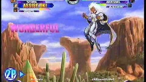 MvC2 Online (360): Brett (MSP) vs Rick Mears (BH/Sent/Tron) 6 .:4.16.10:.