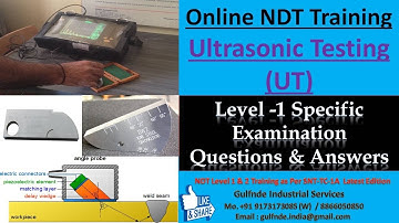 Ultrasonic Testing II NDT II L-1 Specific Exam Q&A