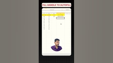 Day 17 |Fill handle and Autofill #excel #spreadsheetmagic #excelshortcuts #exceltricks #spreadsheets