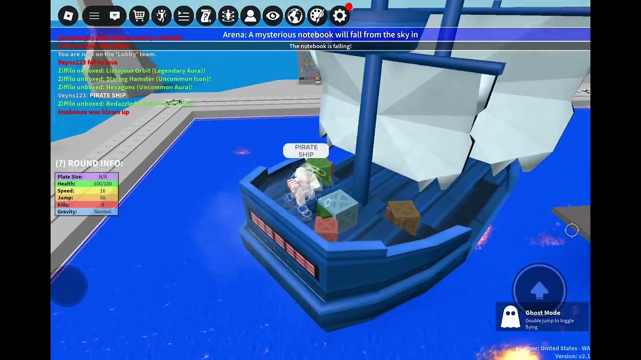 Plates Of Fate : RARE BLUE PIRATE SHIP