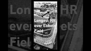 Babe launches a shot over the wall and Bedford Ave at Ebbets Field