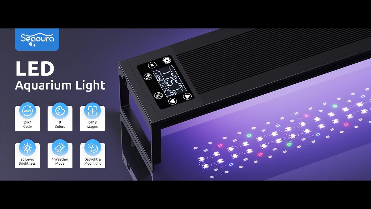 Seaoura SR-628 24/7 LED Aquarium Light