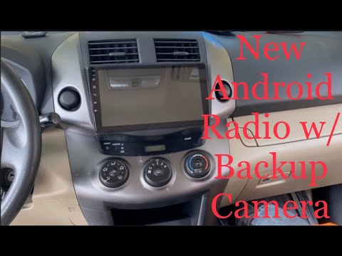 "2009 Toyota RAV4"에 백업 카메라 및 내비게이션과 함께 새 Android 라디오 설치