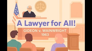 Gideon v. Wainwright (1963) - Right to a Lawyer #GideonvWainwright #landmarkcase #supremecourtcase