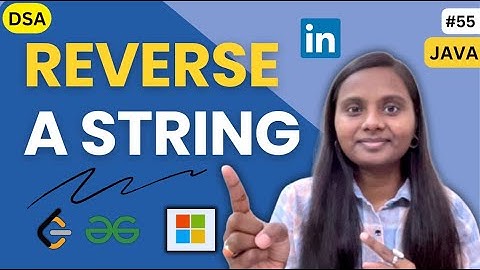 Reverse a String | STRING  🎯 | GFG | JAVA | DSA 🔥