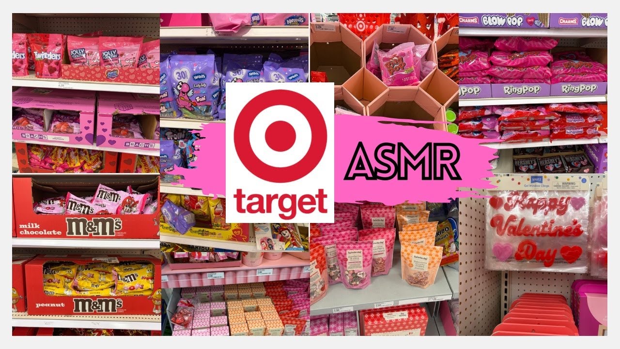 ASMR at TARGET * NEW Valentine's Day Aisle * Tons of Crinkle Sounds * No Talking