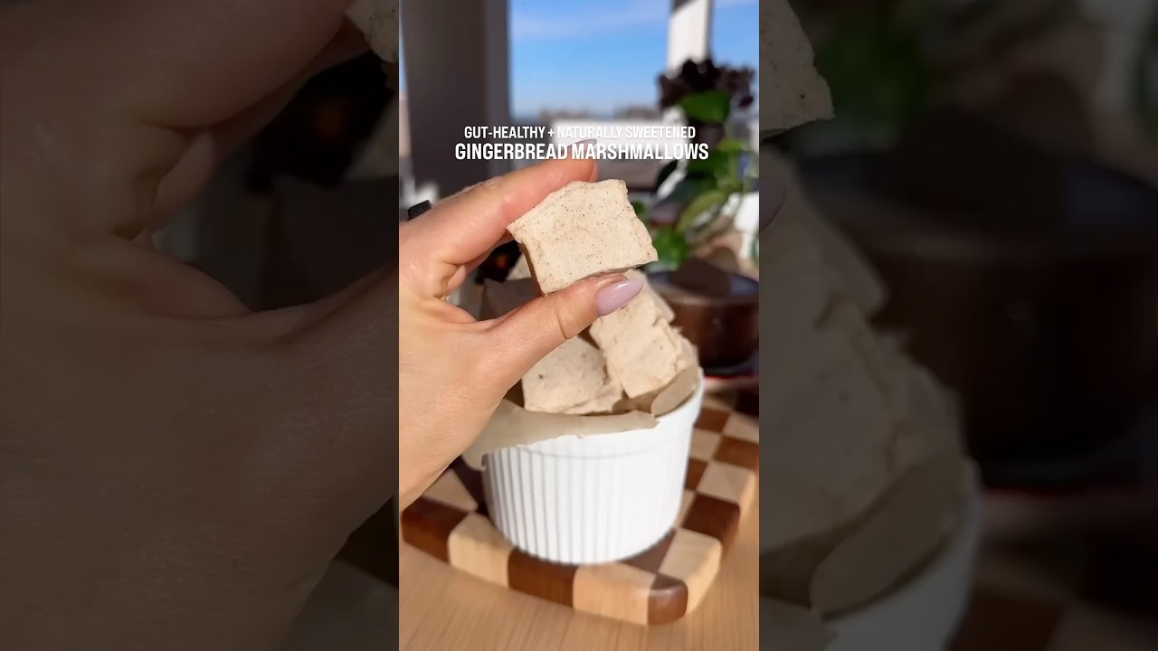Your coffee needs these gut-healthy gingerbread marshmallows! 
