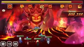 Testing Full skill Water B-D-C Homunculus at fire beast - Summoners War