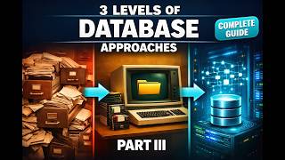 The Major Three Levels of Database Approaches Manual, File Based & Database Systems Explained P 3