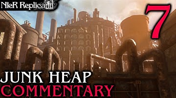 NieR Replicant ver.1.22 Walkthrough Part 7 - The Junk Heap: A Missing Mother & Fighting Machines?
