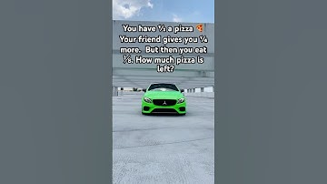 How Much Pizza Is Left? A Fun Fraction Puzzle! 🍕🤔#pizza #math #shorts #puzzleday