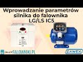 Wprowadzanie parametrów silnika do falownika LG/LS IC5 (www.sklepfalowniki.pl)