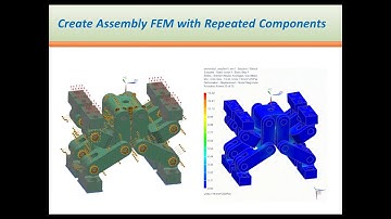 NX CAE : Assembly Meshing NX CAE (Multiple Repeated Part Geometry)