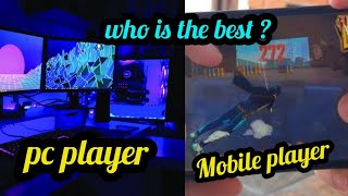 pc player vs mobile player comparison in tamil | pc player vs mobile player free fire tamil