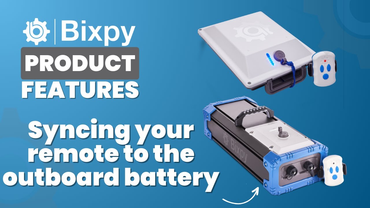 Bixpy Remote Sync: Quickly sync the Bixpy remote to the PP-378 & PP-768 Outboard Batteries
