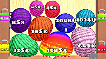 Blob Merge 3D Challenge (Math Games, Level Up Blobs 1024sx infinity Asmr Gameplay) Part 14