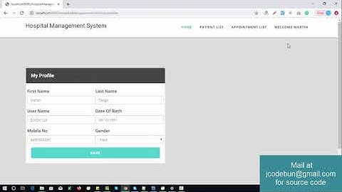 Hospital Management project using Hibernate and Spring with source code and project report