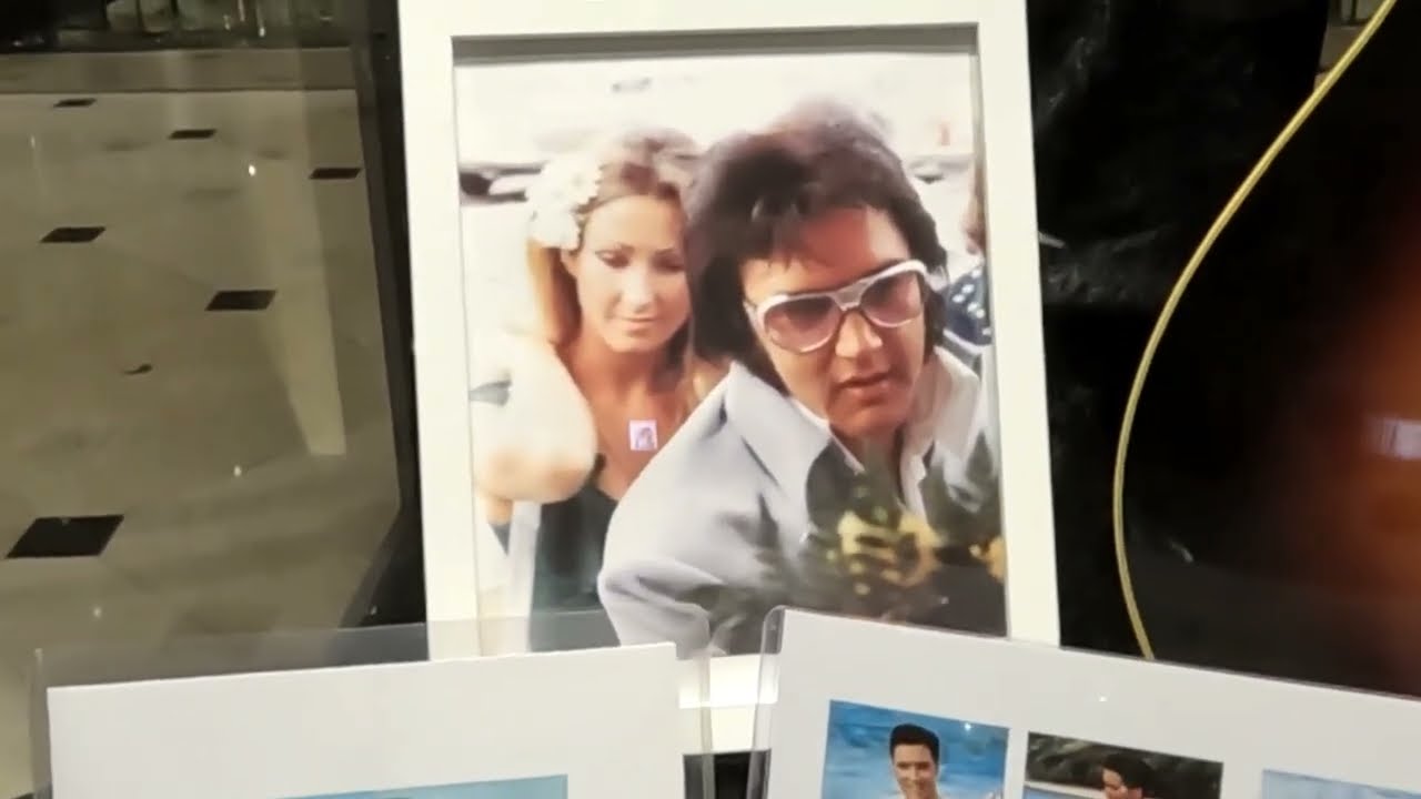 Elvis Presley museum in Las Vegas: Artifacts of the King displayed during a concert celebration