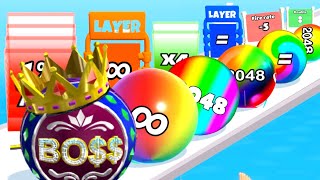 Satisfying mobile game video ball run 2048 -ball run infinity gameplay walkthrough part 19 screenshot 5