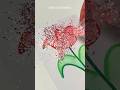 New Tulip with Glitter technique 🌷 #glitter #drawingtutorial #drawingflowers