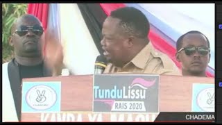 ALICHOKISEMA TUNDU LISSU KAMPENI ZA CHADEMA TABORA