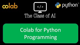 Colab for Python Programming