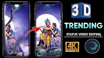 3D Trending Behind Object Status Video Editing || Alight Motion 4k Full Screen Moving Editing