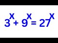 Math olympiad question 3x9x27x  you should know this trick