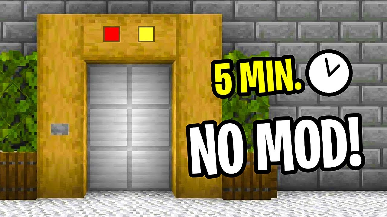 Come Fare Un Ascensore Su Minecraft COME FARE UN ASCENSORE FACILISSIMO SENZA MOD | MINECRAFT ITA - YouTube