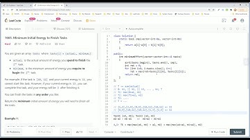 【每日一题】1665. Minimum Initial Energy to Finish Tasks, 11/23/2020