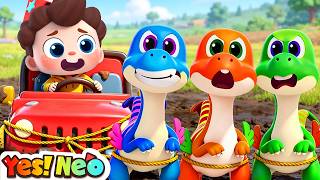 live ten little dinosaurs stuck mud counting song preschoolers