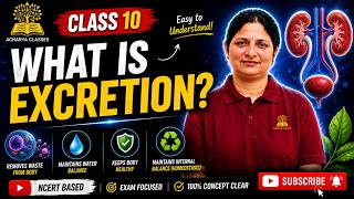 What is Excretion? 🚽 | Class 10 Biology Explained in 60 Seconds #shorts #acharyaclasses #biology