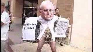 Dick Cheney Flashes Protesters