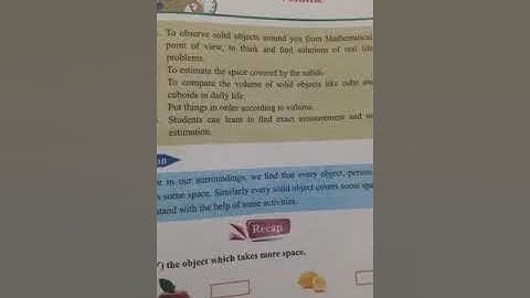 Volume| Class-5| Chapter-9| Book exercise| Pseb